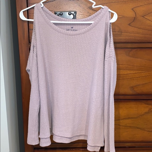 American Eagle Outfitters Sweaters - American Eagle Open Shoulder Waffle Knit NWOT